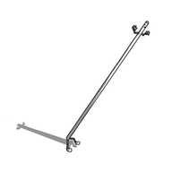 A robot in the form of a long pole. It has jointed legs on the bottom and jointed arms near the top. Its face is at the top of the pole, smiling happily, and it's leaning forward, perhaps a little precariously.