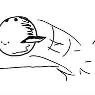 a robot bowling ball with a happy face and two small wings on either side, bouncing down a bowling alley