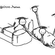 Four spherical robots with propellers on their tops carrying a sleeping, bundled up person away from a sofa using cables attached to their undersides to support the weight.